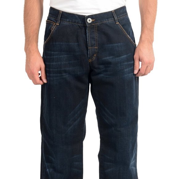 Gianfranco Ferre GF Men's Blue Distressed Jeans - Picture 1 of 4